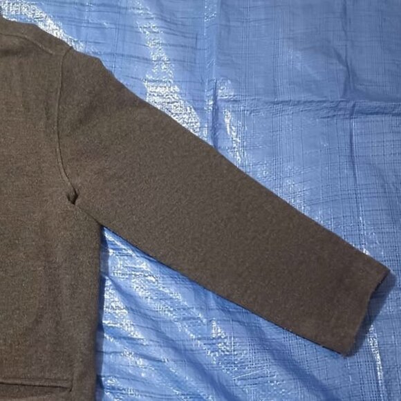 Eddie Bauer Wool Cashmere Blend Business Casual Coat Men's Large Gray - Picture 3 of 10